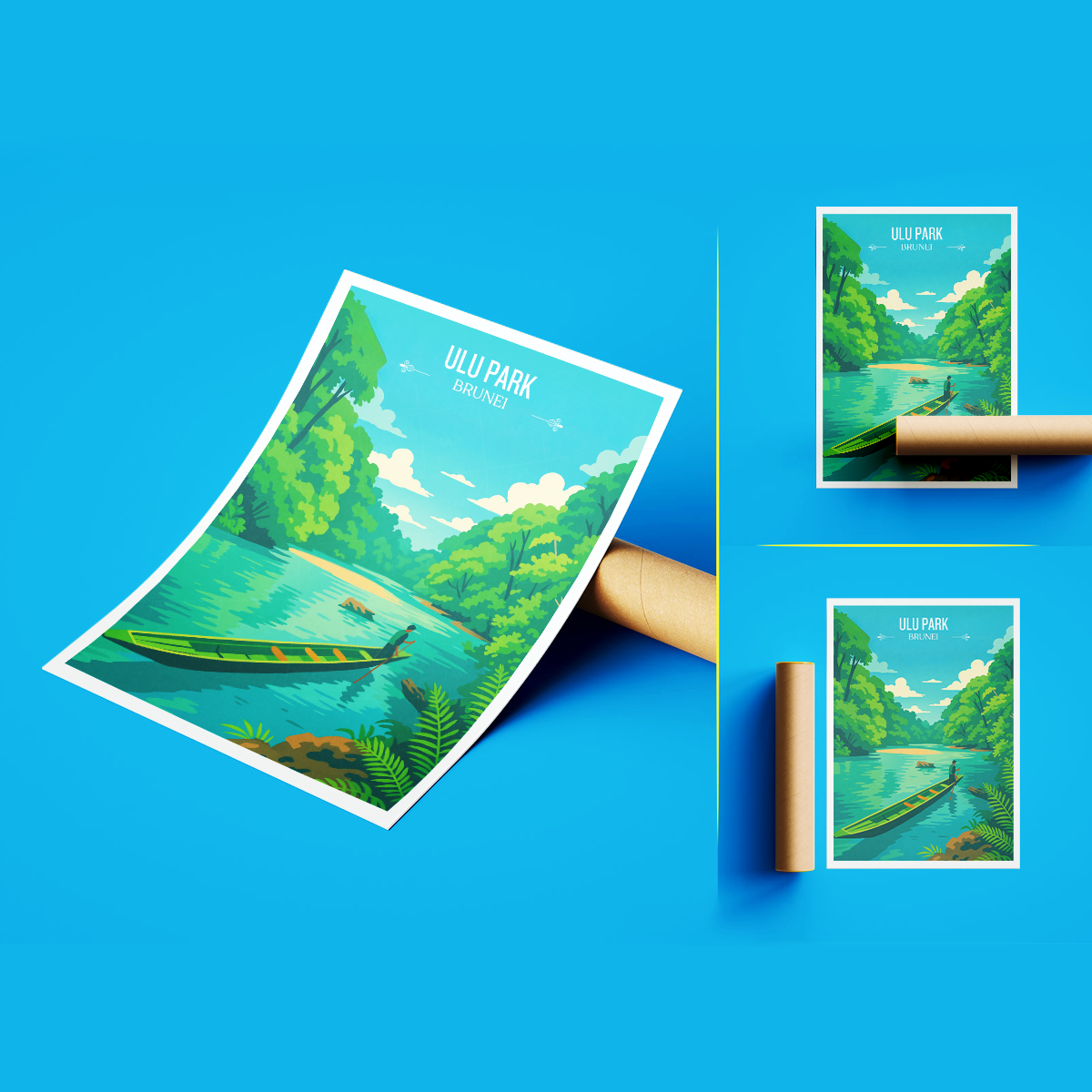 Ulu Park - Brunei - Travel Wall Art Print - Art Print - Travel Art Poster