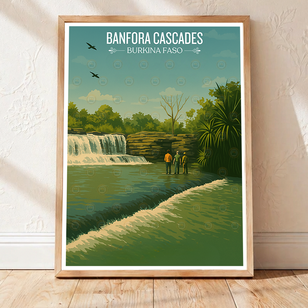 Banfora Cascades - Burkina Faso - Travel Wall Poster Print Home Deco - Travel Art Poster Print
