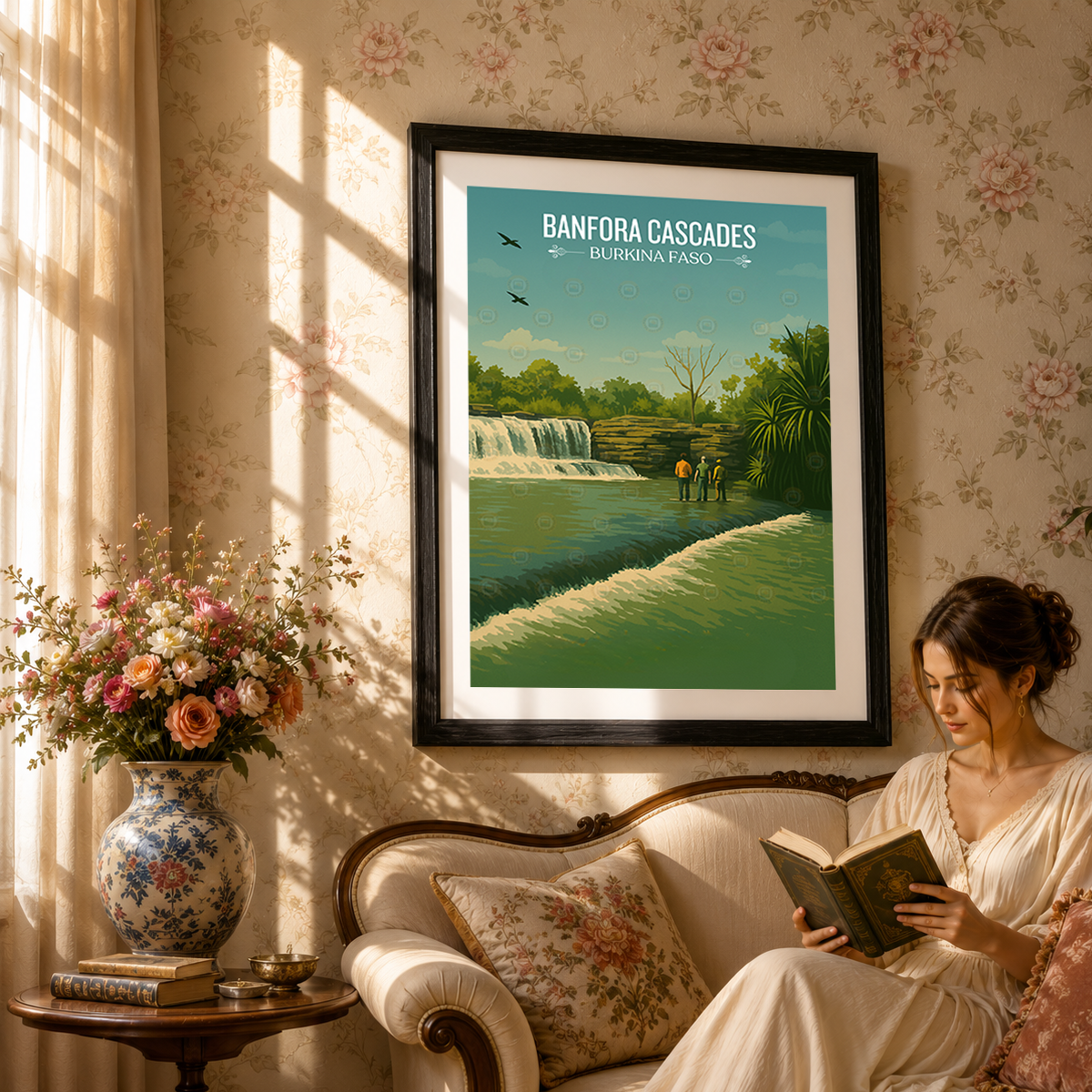 Banfora Cascades - Burkina Faso - Travel Wall Poster Print Home Deco - Travel Art Poster Print