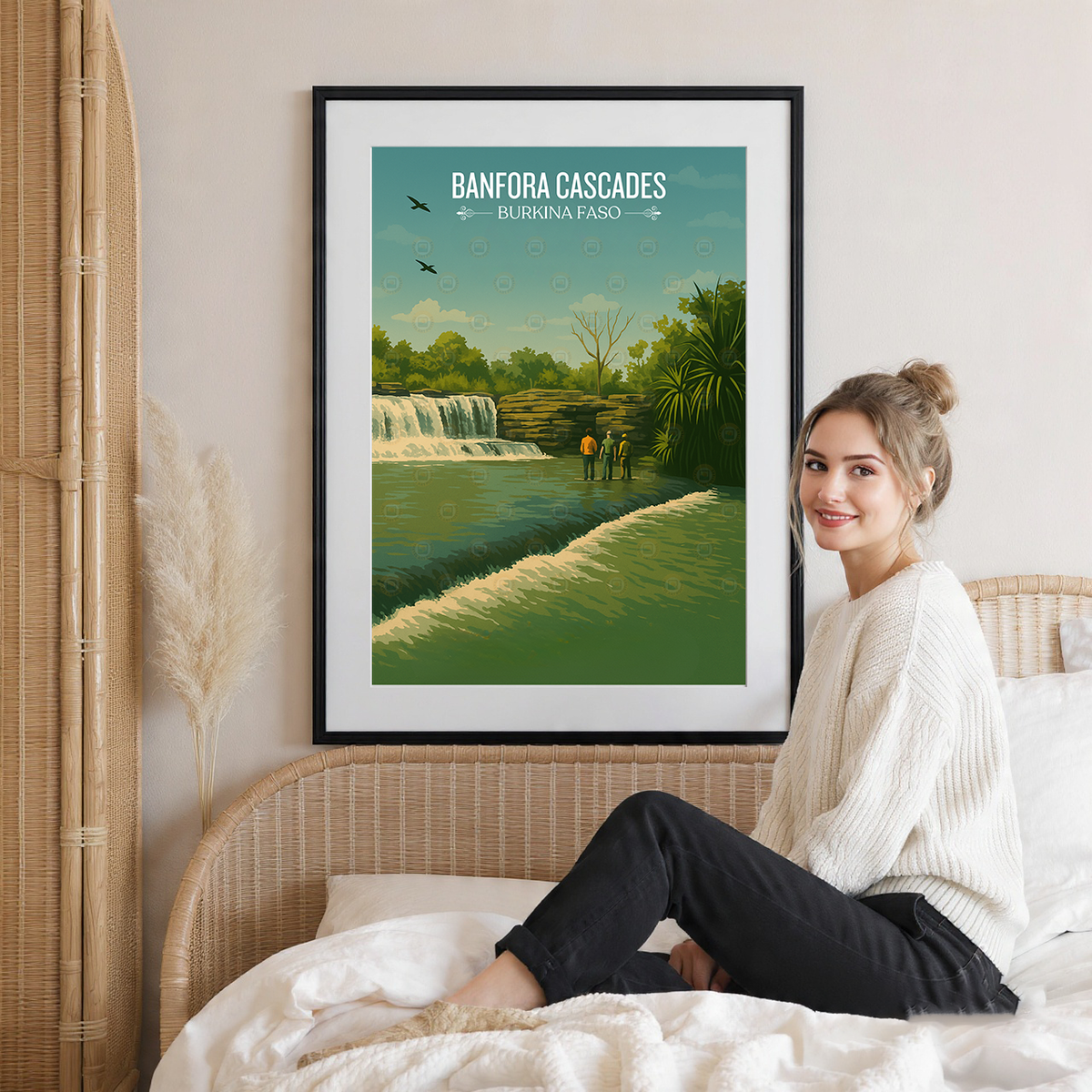 Banfora Cascades - Burkina Faso - Travel Wall Poster Print Home Deco - Travel Art Poster Print