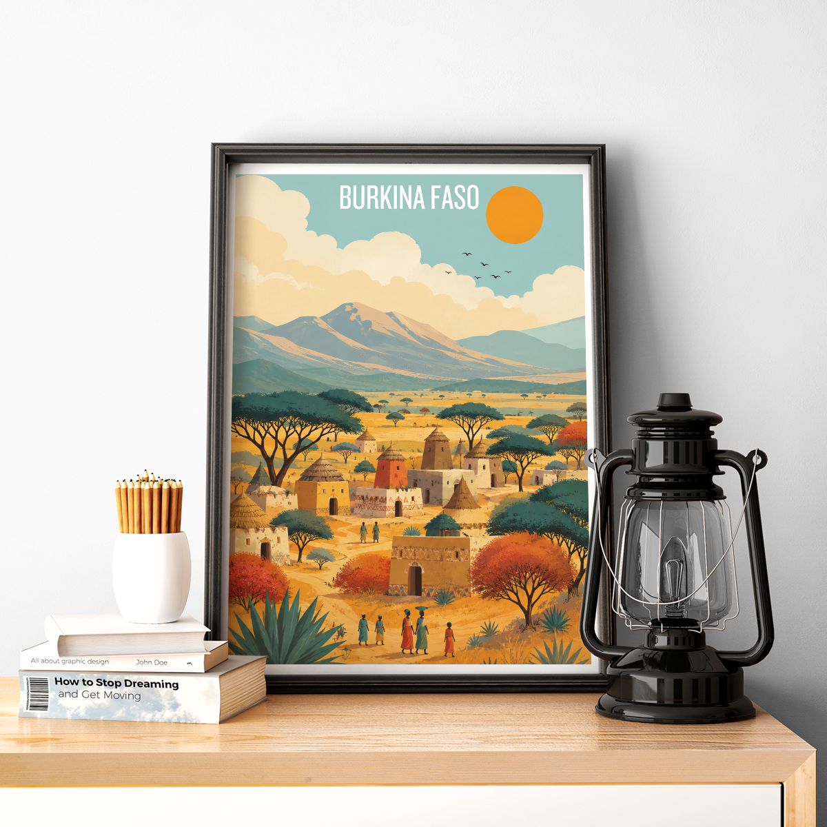 Burkina Faso - Travel Wall Poster Print Home Deco - Travel Art Poster Print