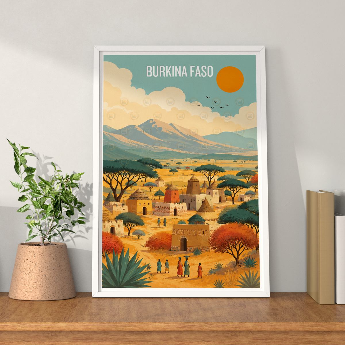 Burkina Faso - Travel Wall Poster Print Home Deco - Travel Art Poster Print