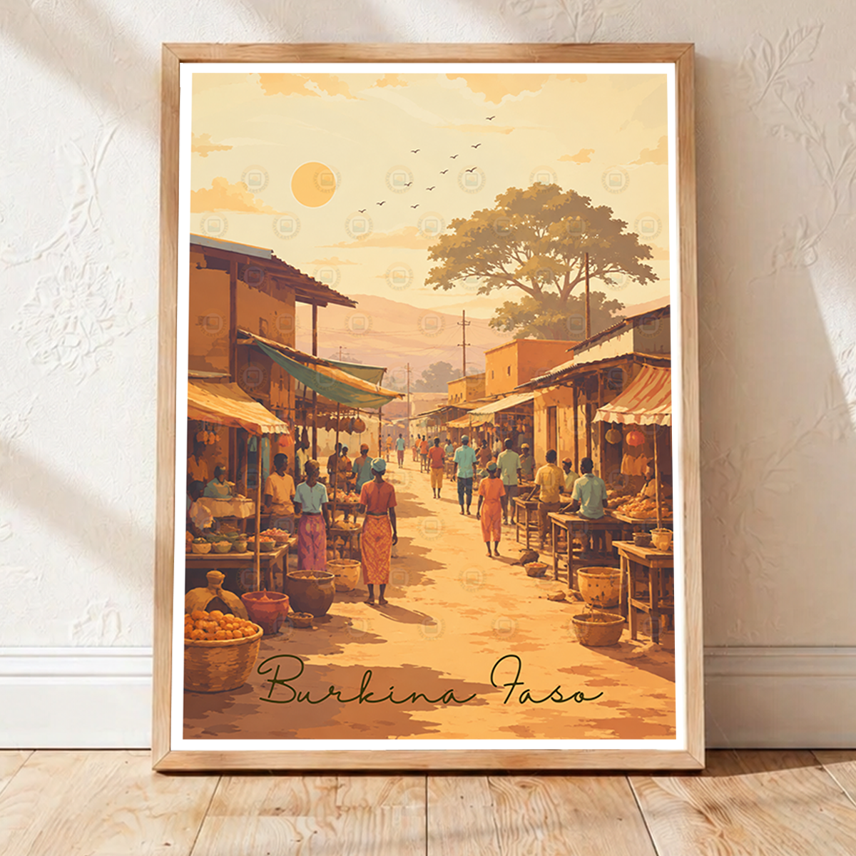Burkina Faso - Travel Wall Poster Print Home Deco - Travel Art Poster Print