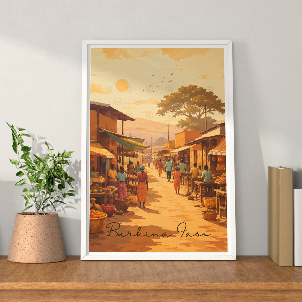 Burkina Faso - Travel Wall Poster Print Home Deco - Travel Art Poster Print