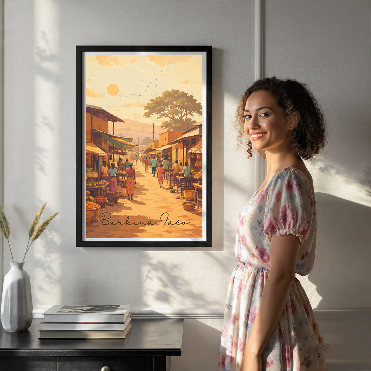 Burkina Faso - Travel Wall Poster Print Home Deco - Travel Art Poster Print