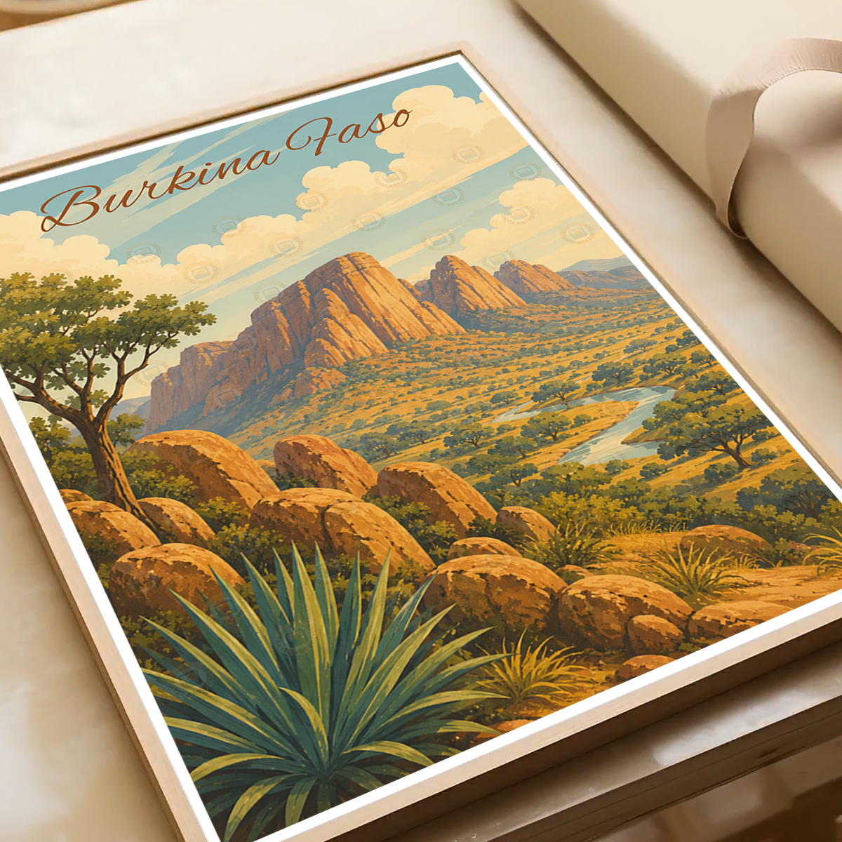 Burkina Faso - Travel Wall Poster Print Home Deco - Travel Art Poster Print