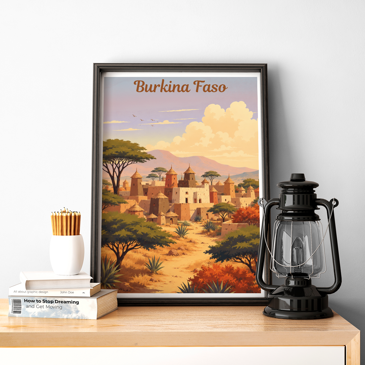 Burkina Faso - Travel Wall Poster Print Home Deco - Travel Art Poster Print