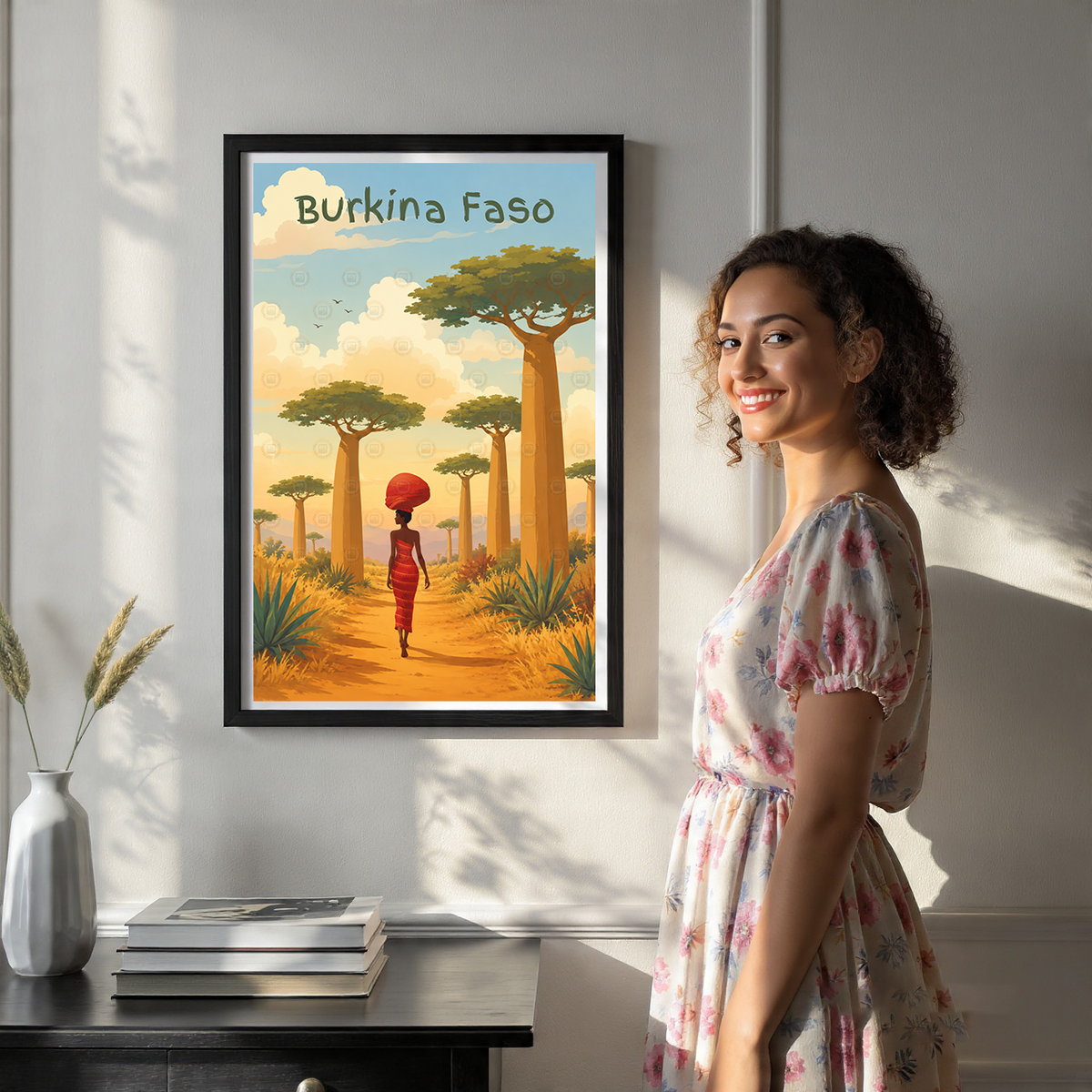 Burkina Faso - Travel Wall Poster Print Home Deco - Travel Art Poster Print