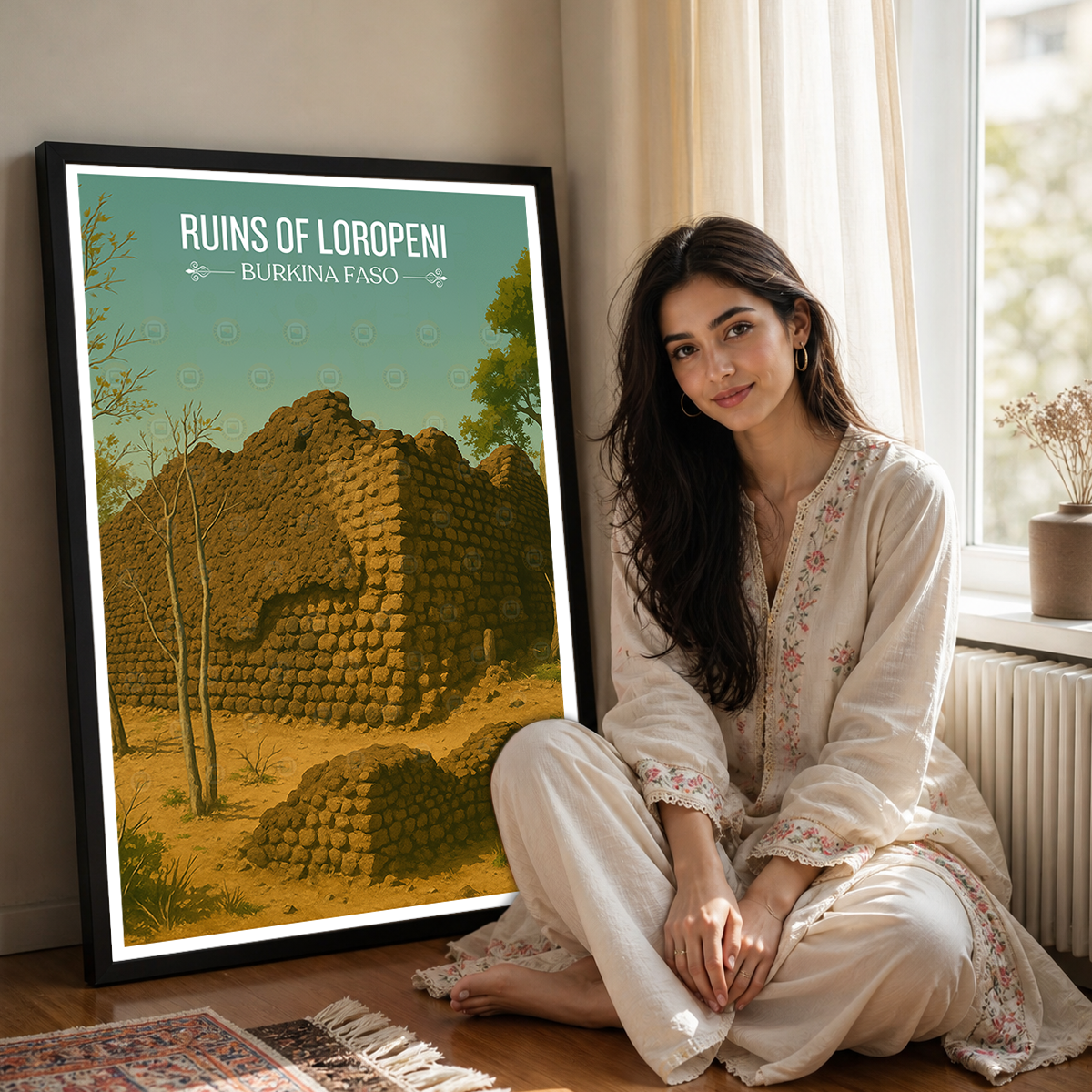 Ruins of Loropeni- Burkina Faso - Travel Wall Poster Print Home Deco - Travel Art Poster Print