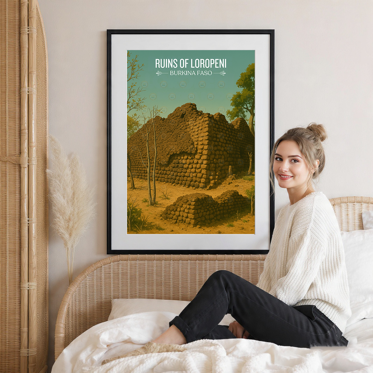 Ruins of Loropeni- Burkina Faso - Travel Wall Poster Print Home Deco - Travel Art Poster Print