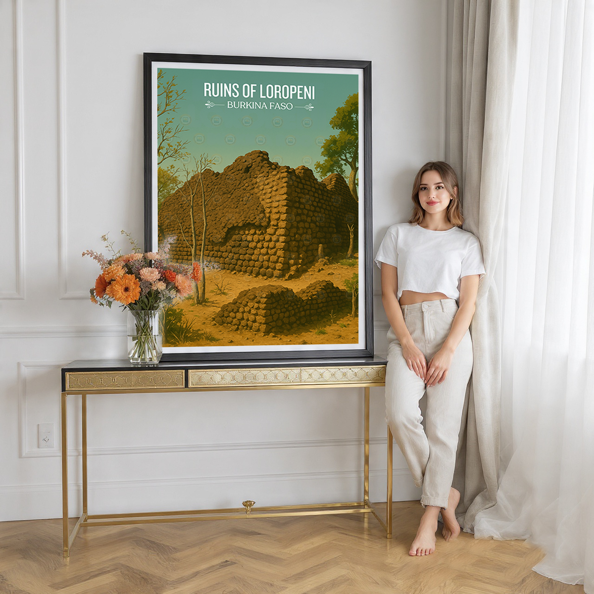 Ruins of Loropeni- Burkina Faso - Travel Wall Poster Print Home Deco - Travel Art Poster Print