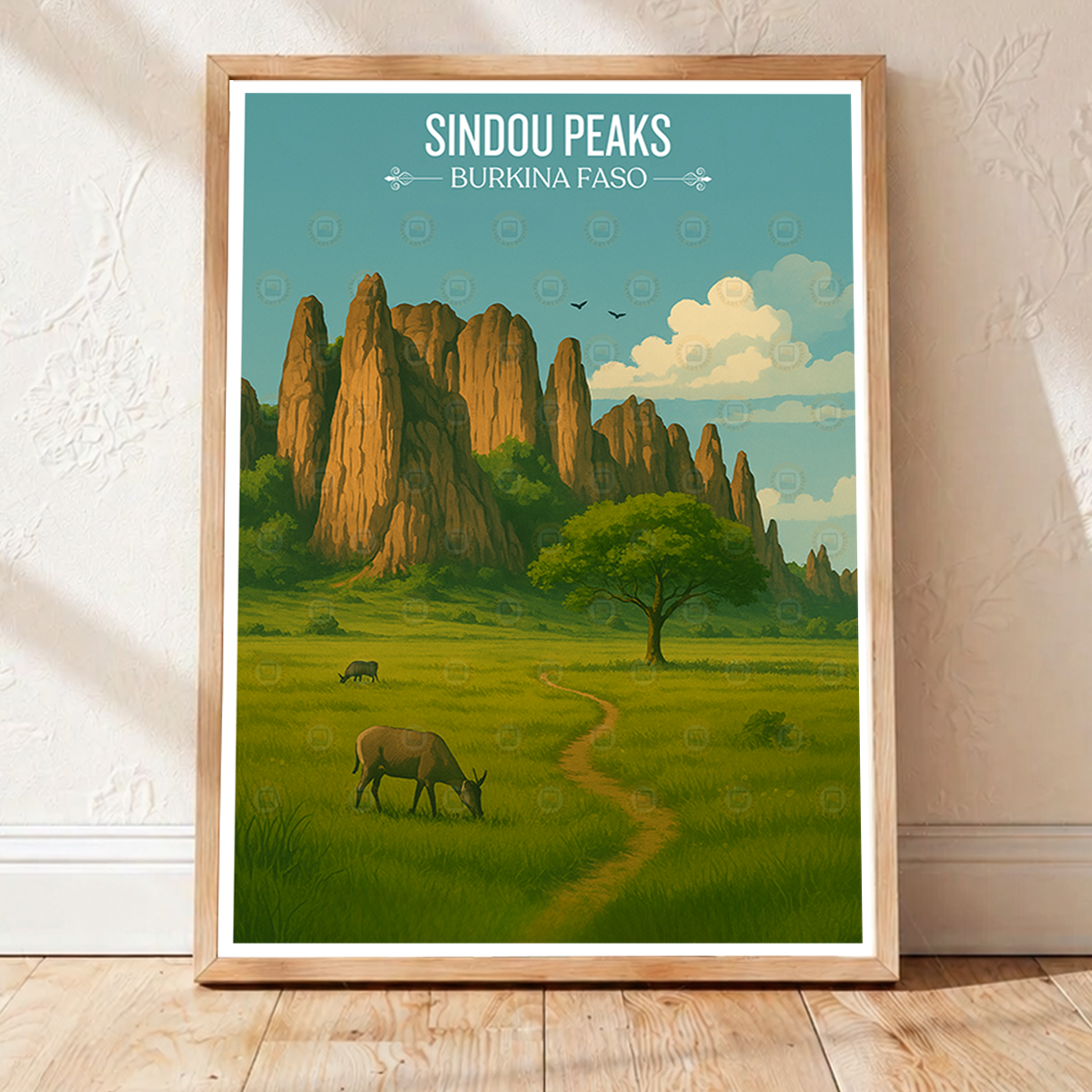 Sindou Peaks - Burkina Faso - Travel Wall Poster Print Home Deco - Travel Art Poster Print