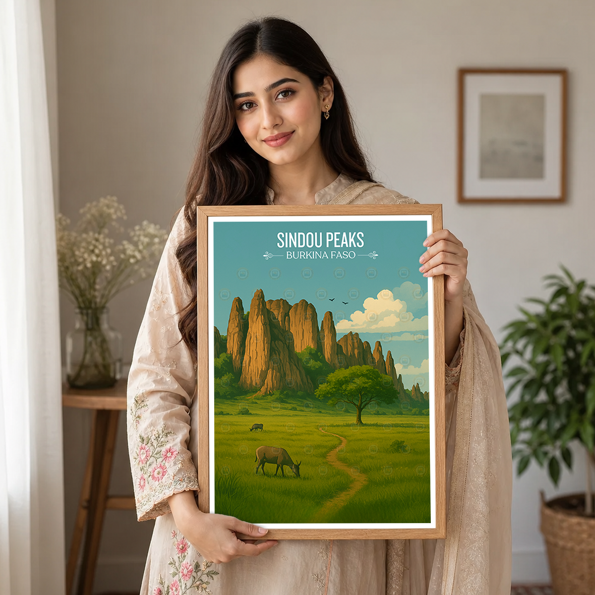 Sindou Peaks - Burkina Faso - Travel Wall Poster Print Home Deco - Travel Art Poster Print