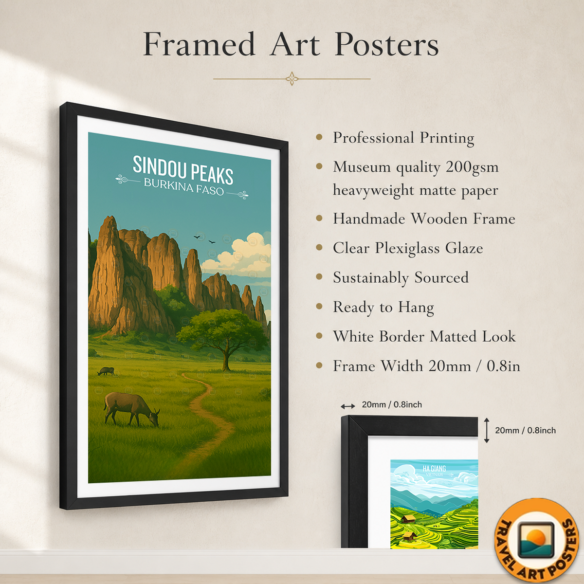 Sindou Peaks - Burkina Faso - Travel Wall Poster Print Home Deco - Travel Art Poster Print