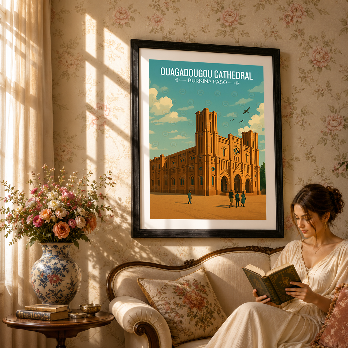 Ouagadougou Cathedral - Burkina Faso - Travel Wall Poster Print Home Deco - Travel Art Poster Print