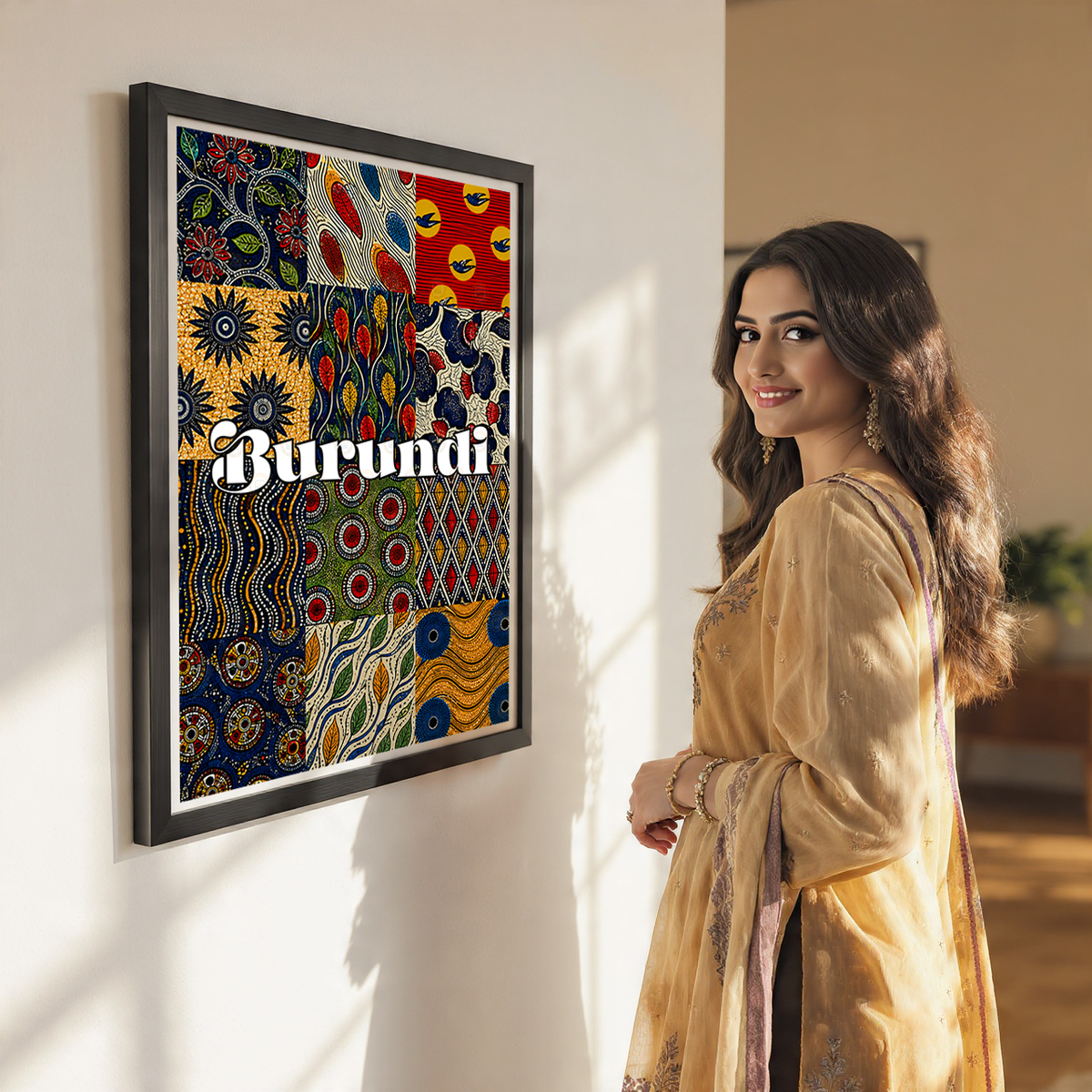 Burundi - Travel Art Print Wall Deco Poster - Travel Art Poster Print