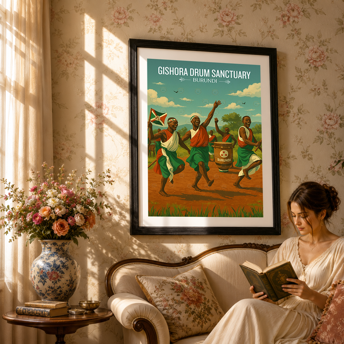 Gishora Drum Sanctuary - Burundi - Travel Art Print Wall Deco Poster - Travel Art Poster Print