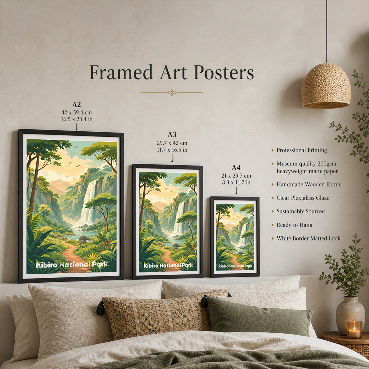 Kibira National Park - Burundi - Travel Art Print Wall Deco Poster - Travel Art Poster Print