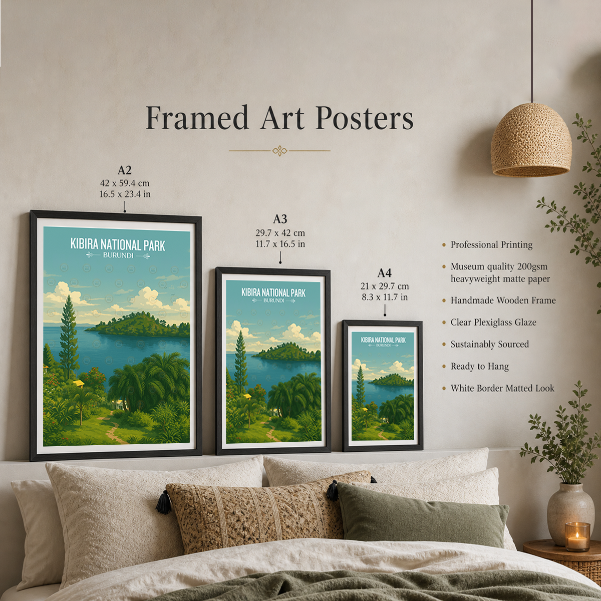 Kibira National Park - Burundi - Travel Art Print Wall Deco Poster - Travel Art Poster Print