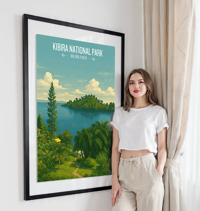 Kibira National Park - Burundi - Travel Art Print Wall Deco Poster - Travel Art Poster Print