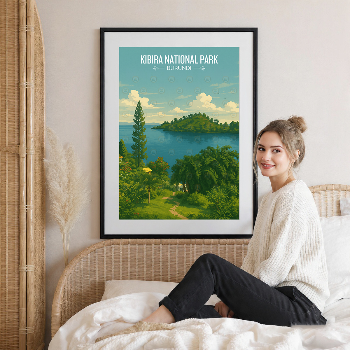 Kibira National Park - Burundi - Travel Art Print Wall Deco Poster - Travel Art Poster Print