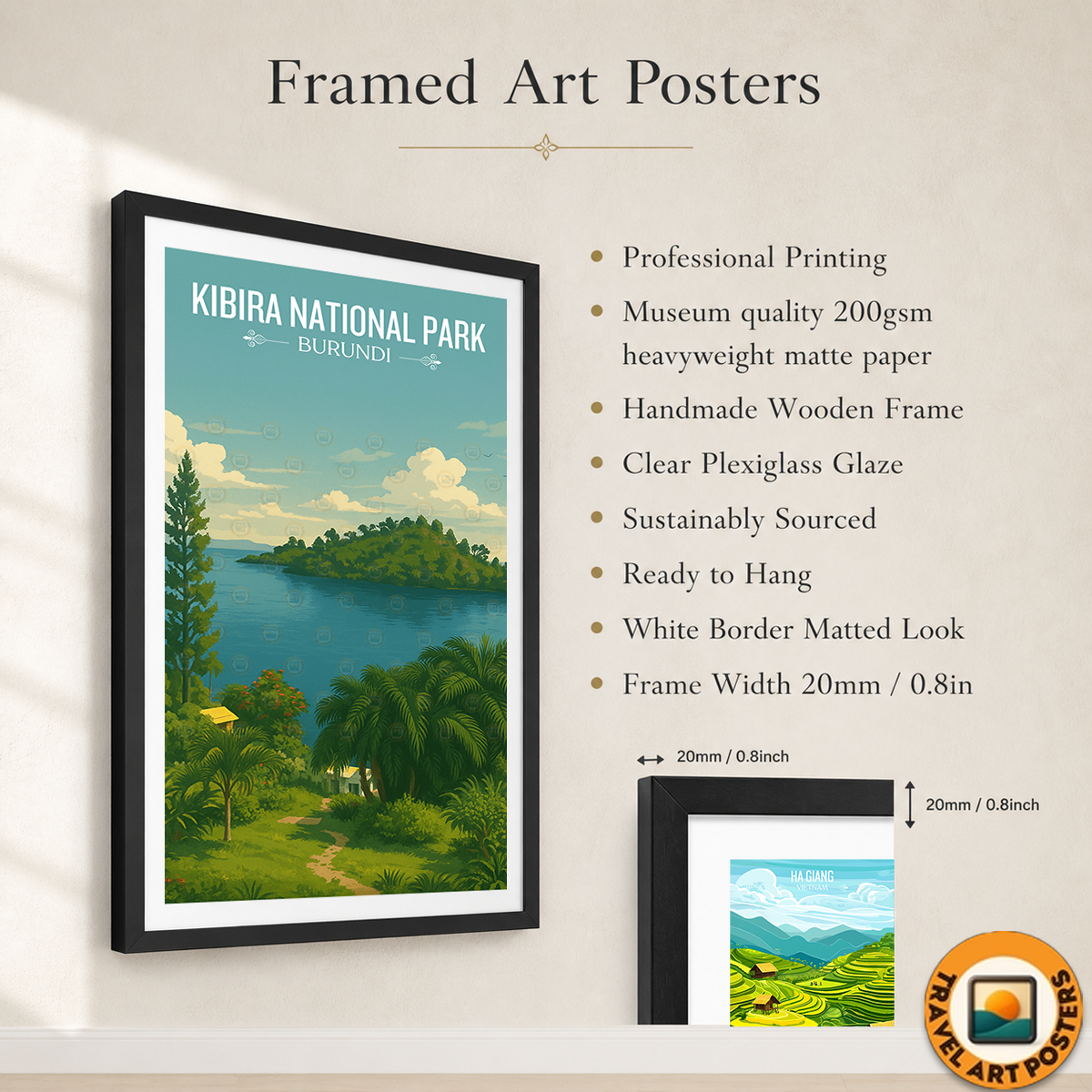 Kibira National Park - Burundi - Travel Art Print Wall Deco Poster - Travel Art Poster Print