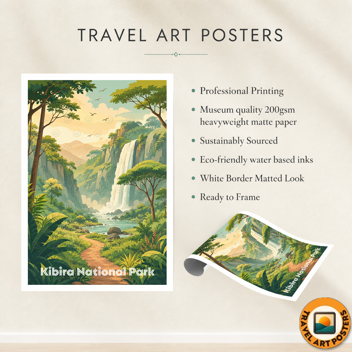 Kibira National Park - Burundi - Travel Art Print Wall Deco Poster - Travel Art Poster Print