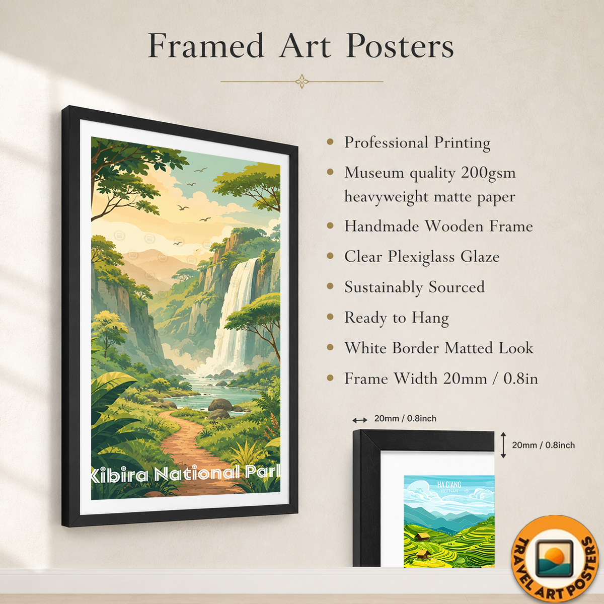 Kibira National Park - Burundi - Travel Art Print Wall Deco Poster - Travel Art Poster Print