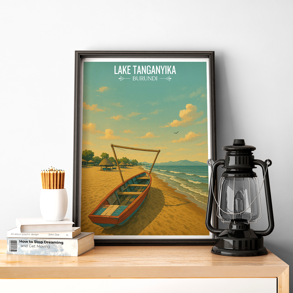 Tanganyika - Burundi - Travel Art Print Wall Deco Poster - Travel Art Poster Print