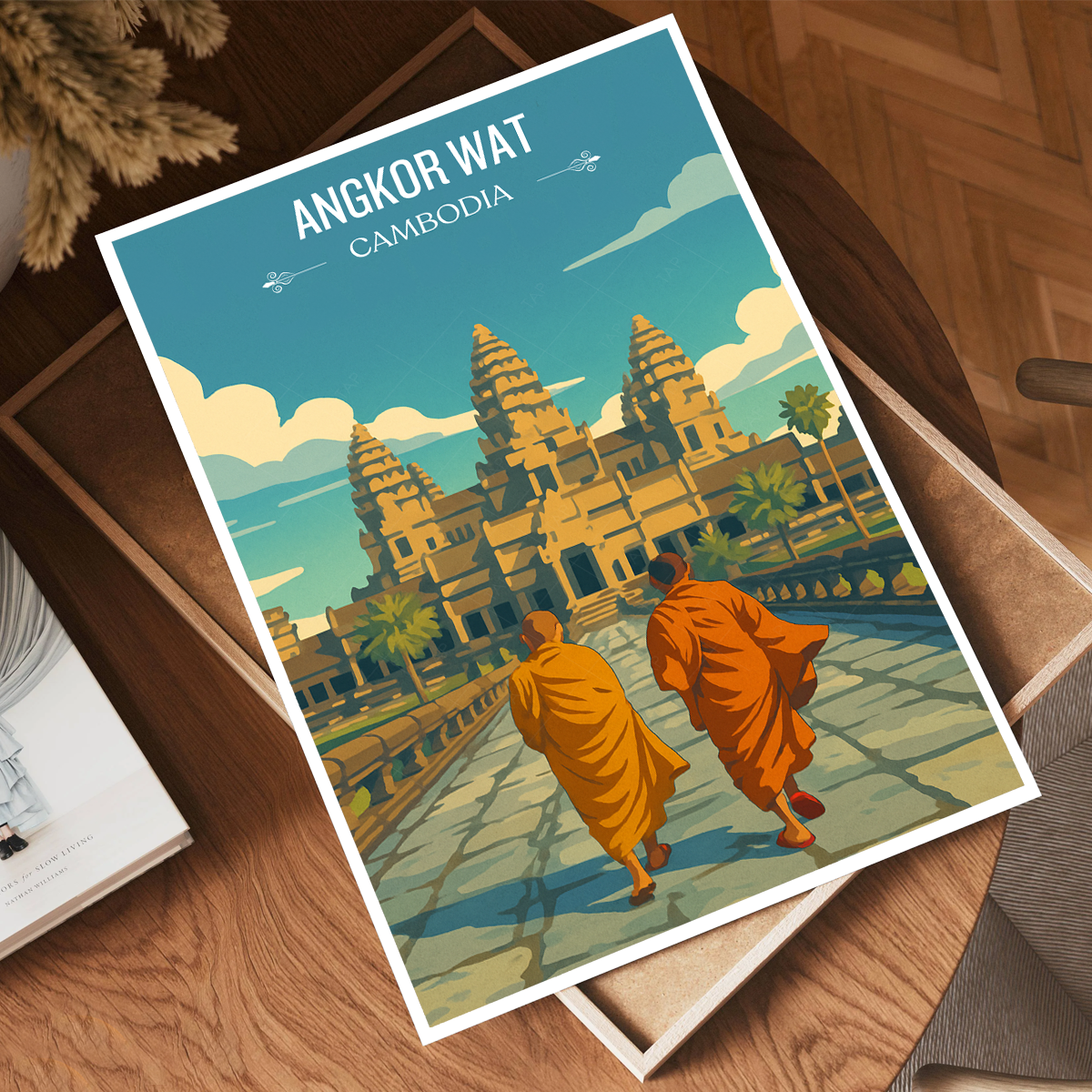 Angkor Wat - Cambodia - Travel Wall Art Print - Art Print - Travel Art Poster