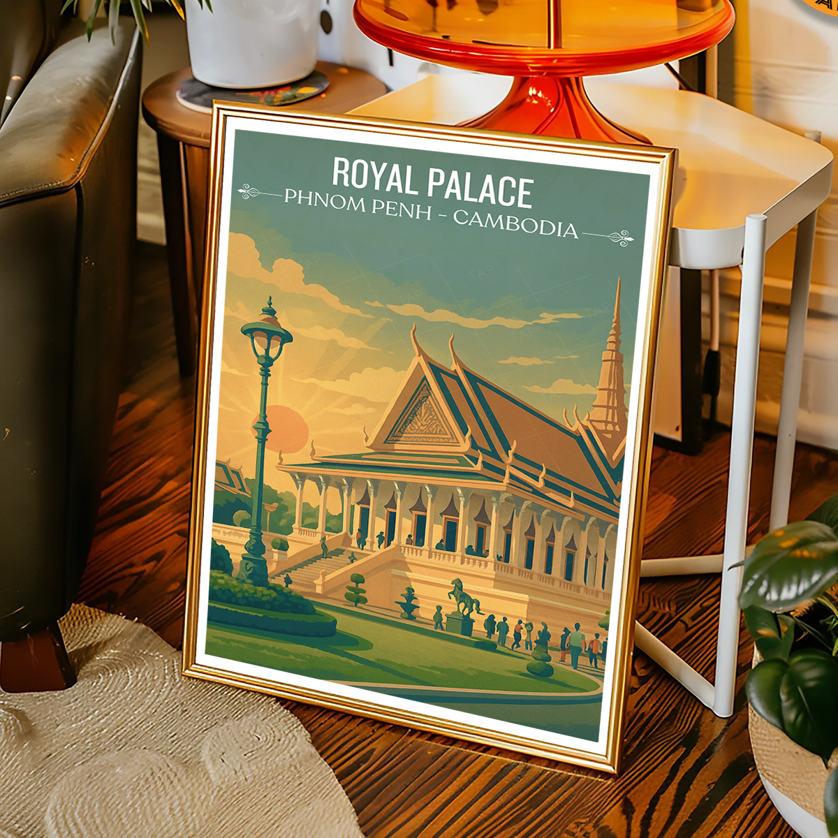 Royal Palace - Phnom Penh - Cambodia - Travel Wall Art Print - Art Print - Travel Art Poster