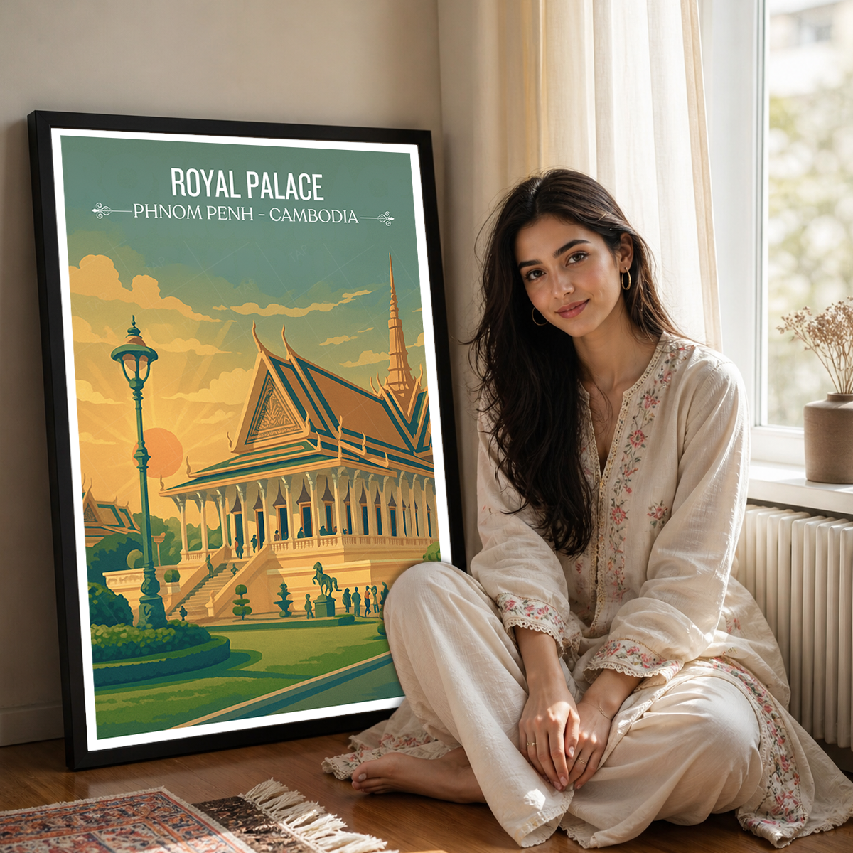 Royal Palace - Phnom Penh - Cambodia - Travel Wall Art Print - Art Print - Travel Art Poster