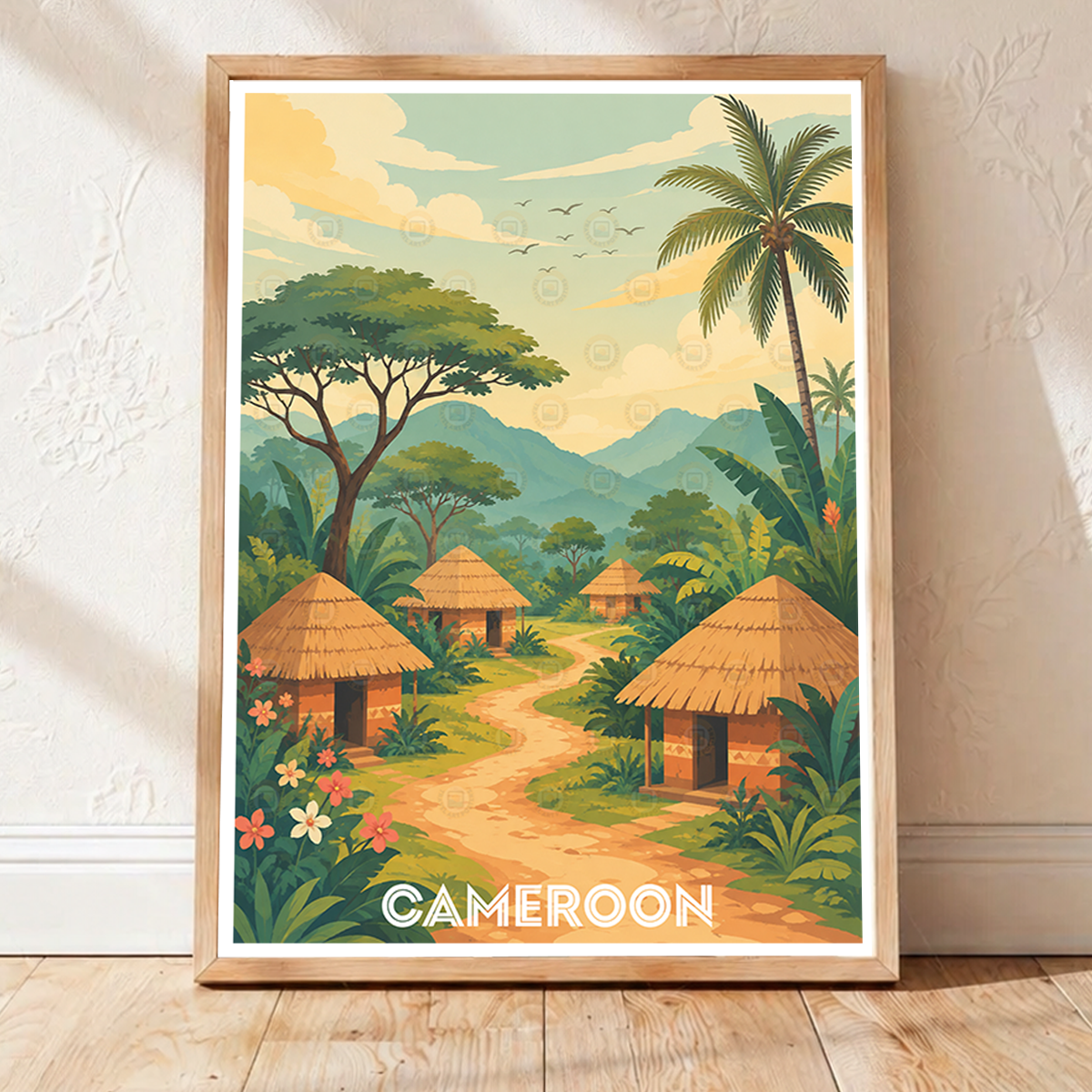 Cameroon - Travel Art Print Wall Deco Poster
