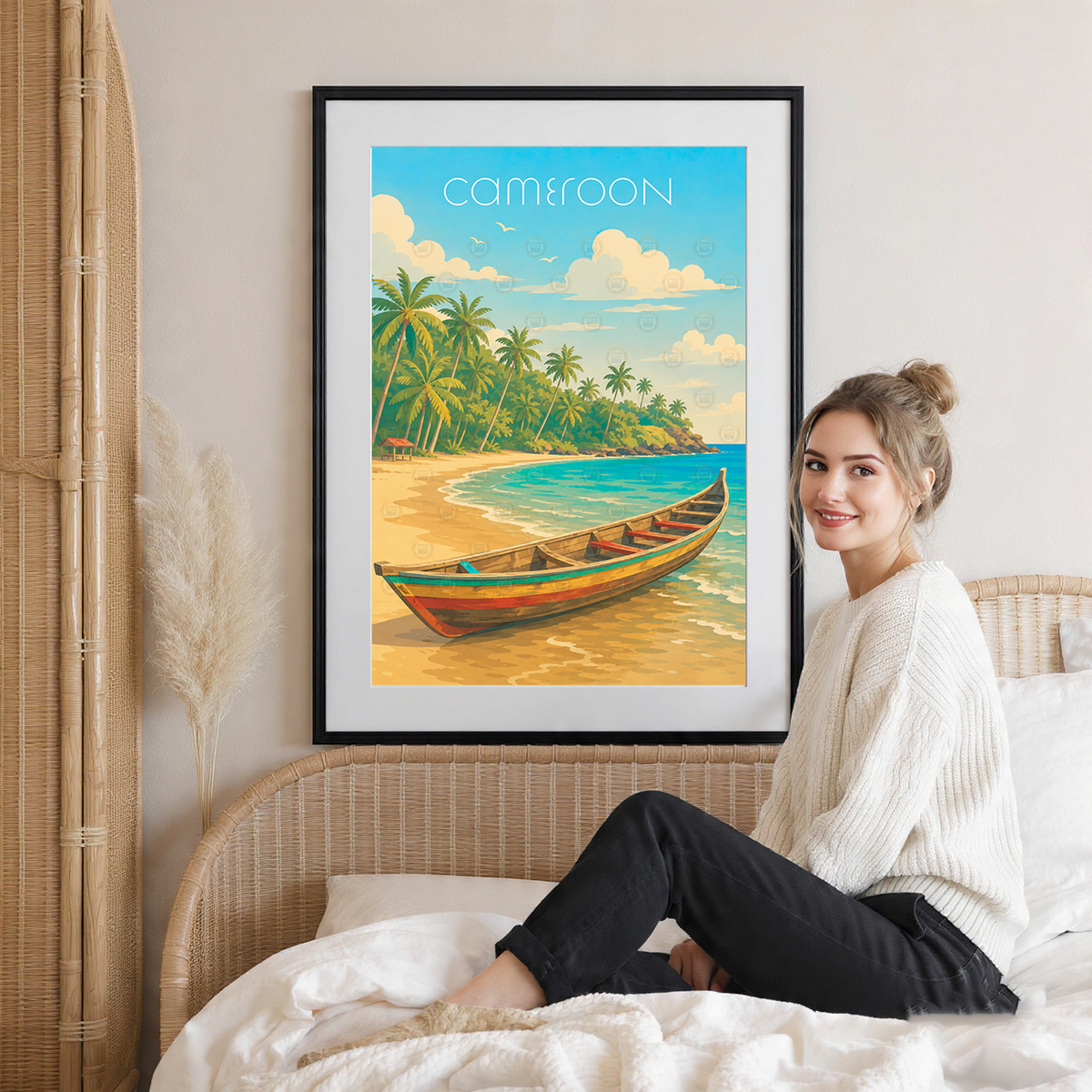 Cameroon - Travel Art Print Wall Deco Poster