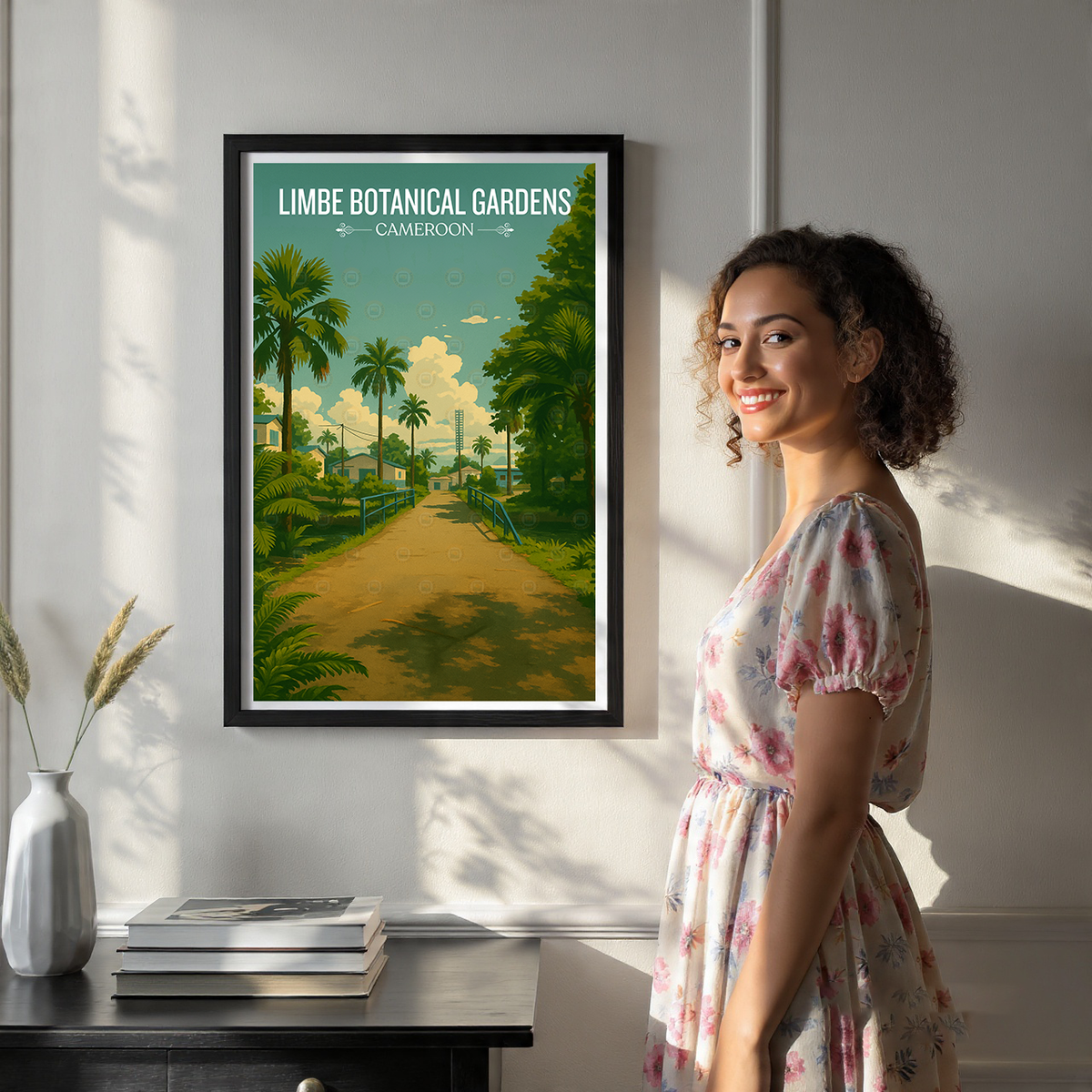 Limbe Botanical Gardens - Cameroon - Travel Art Print Wall Deco Poster
