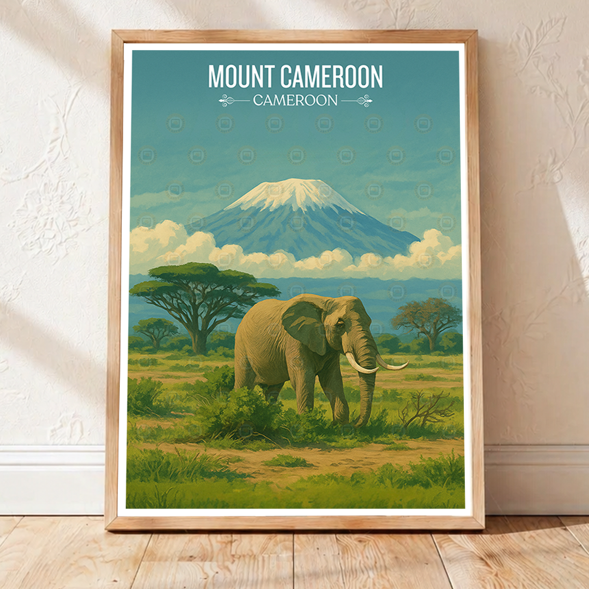 Mount Cameroon - Cameroon - Travel Art Print Wall Deco Poster