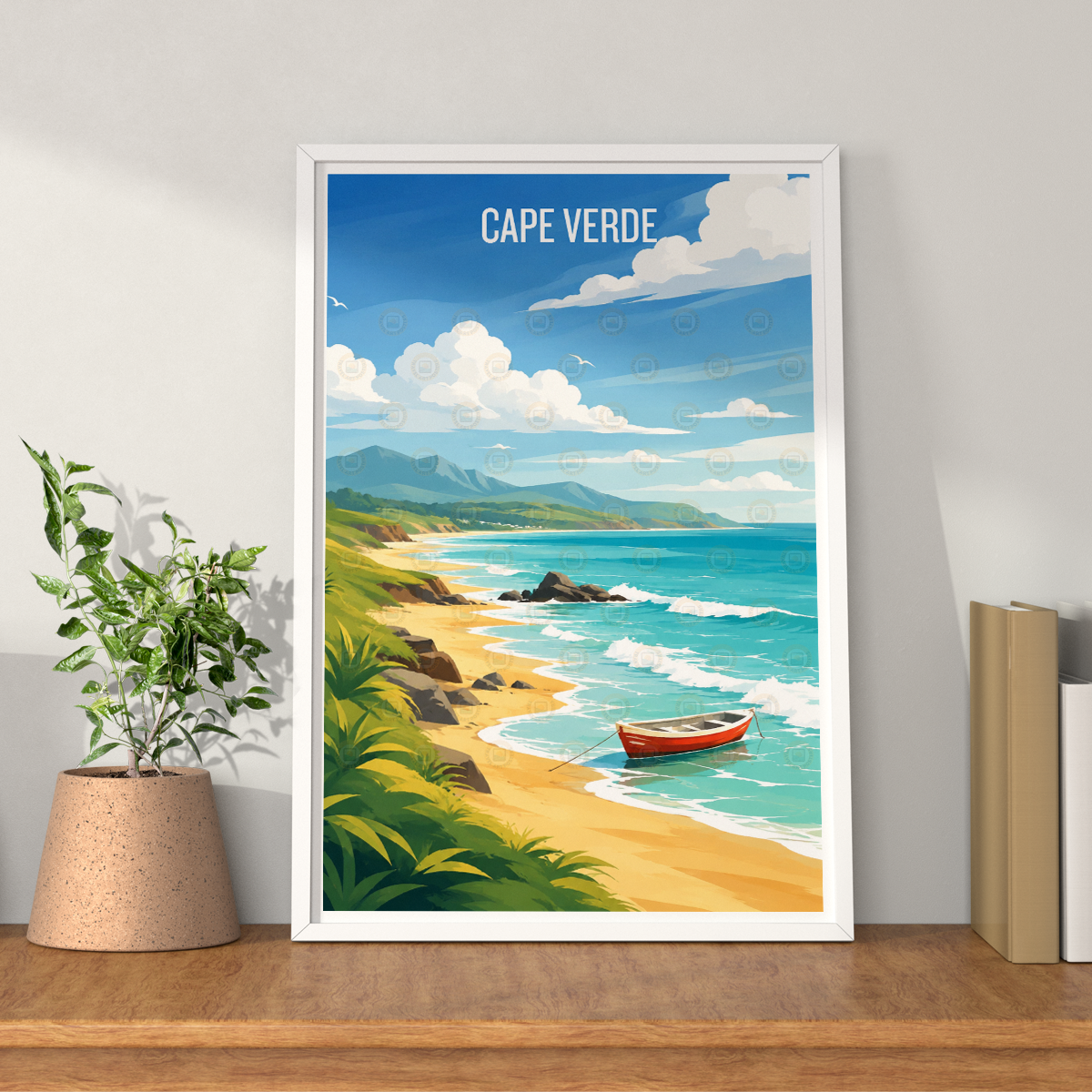 Cape Verde - Travel Art Print Wall Deco Poster