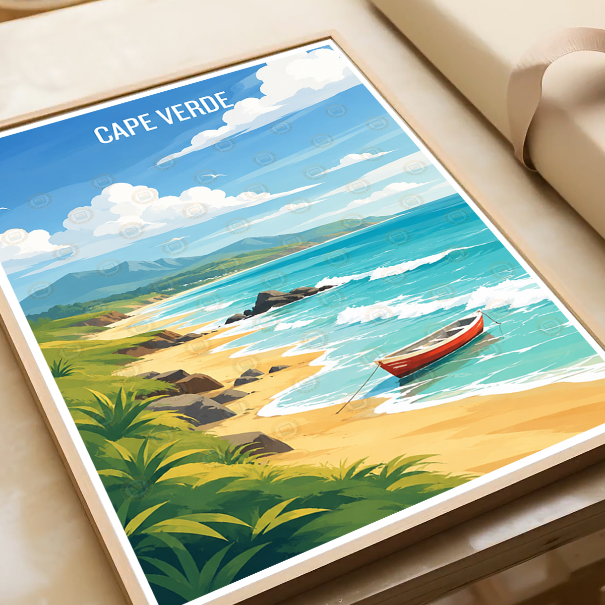 Cape Verde - Travel Art Print Wall Deco Poster