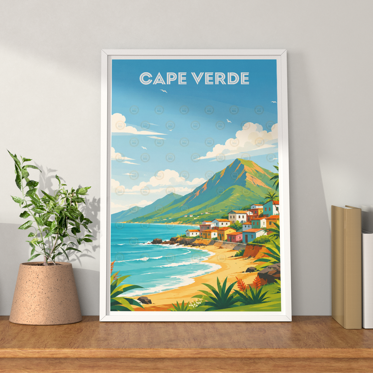 Cape Verde - Travel Art Print Wall Deco Poster