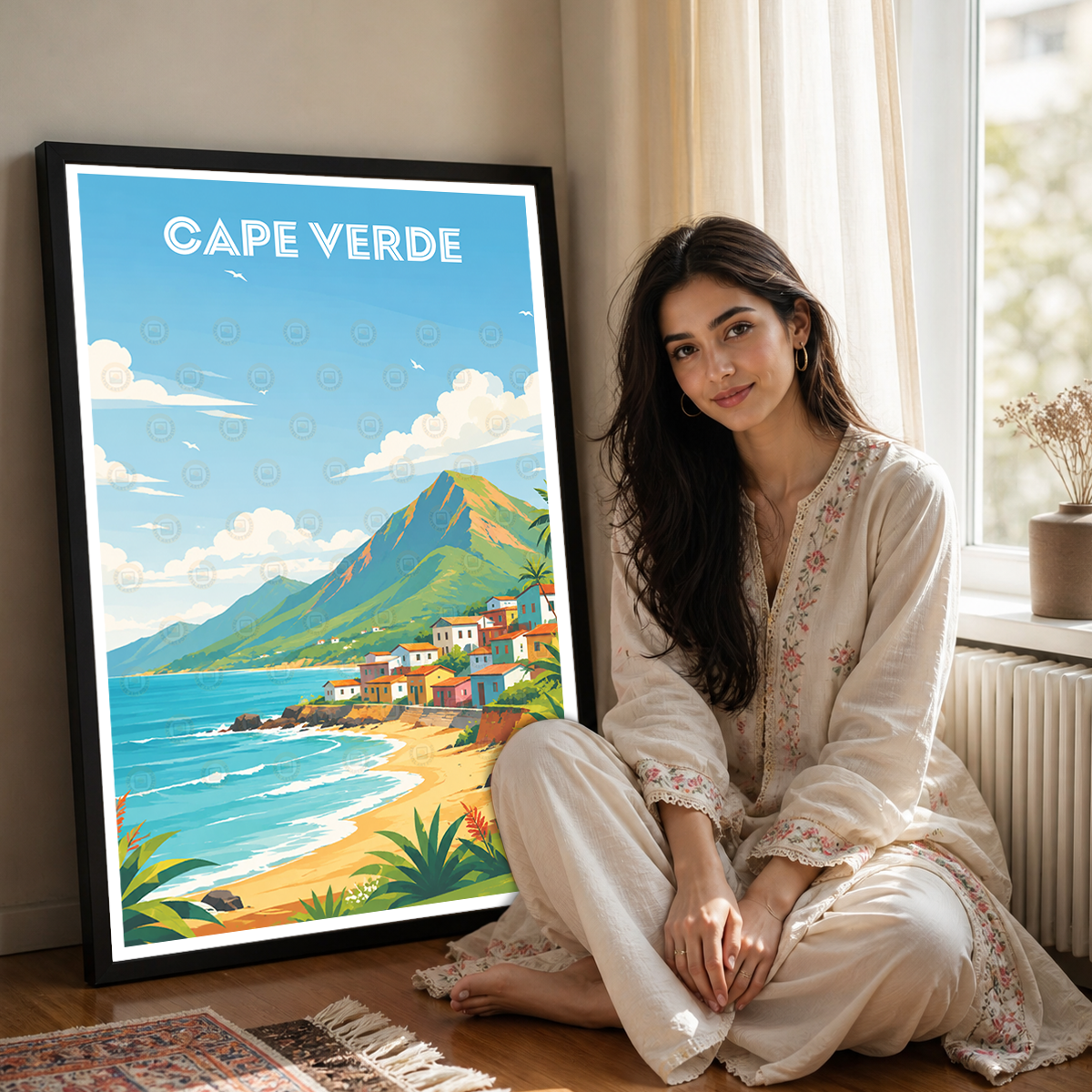 Cape Verde - Travel Art Print Wall Deco Poster