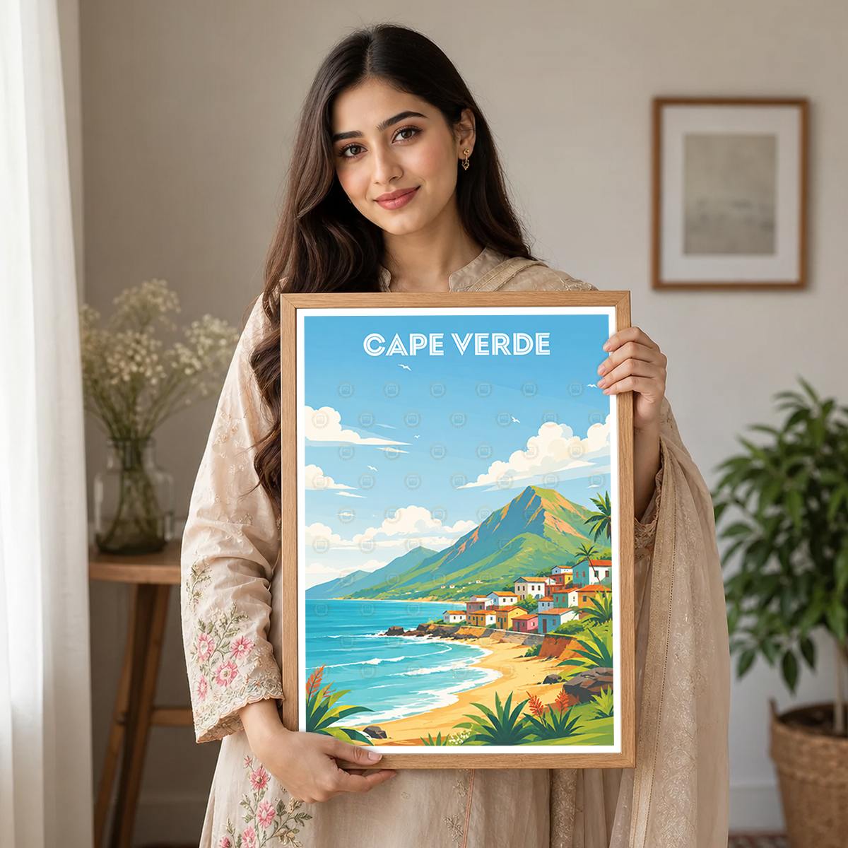 Cape Verde - Travel Art Print Wall Deco Poster