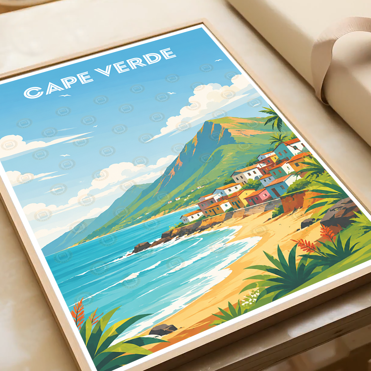 Cape Verde - Travel Art Print Wall Deco Poster