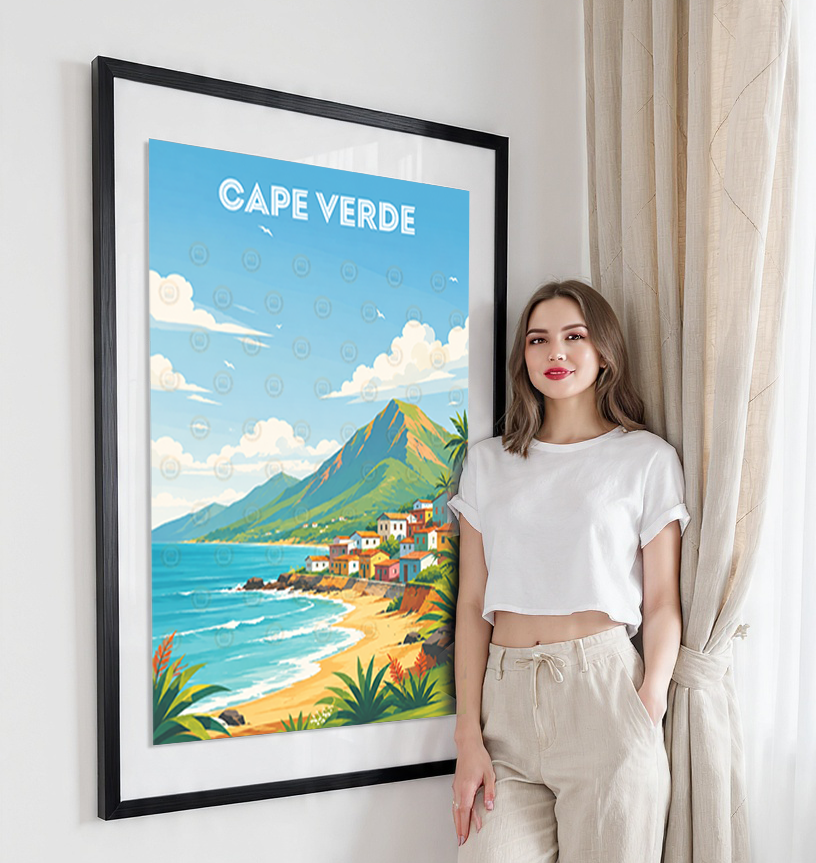 Cape Verde - Travel Art Print Wall Deco Poster