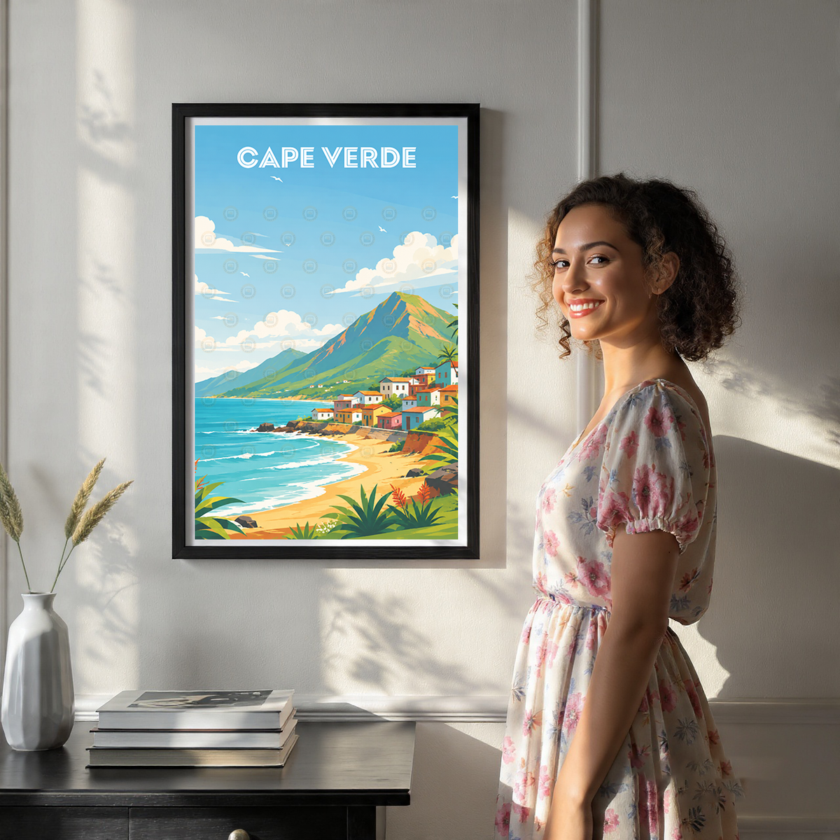 Cape Verde - Travel Art Print Wall Deco Poster