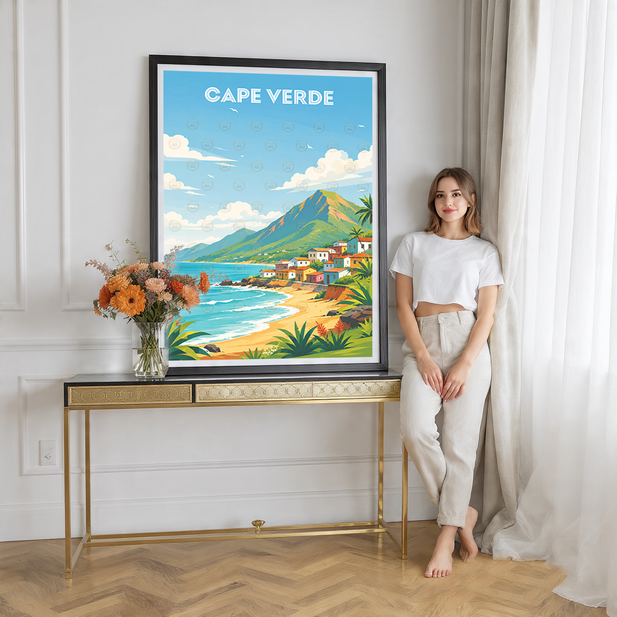 Cape Verde - Travel Art Print Wall Deco Poster