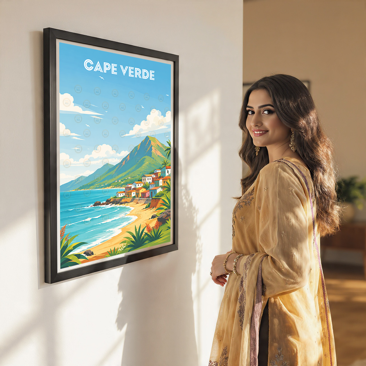Cape Verde - Travel Art Print Wall Deco Poster
