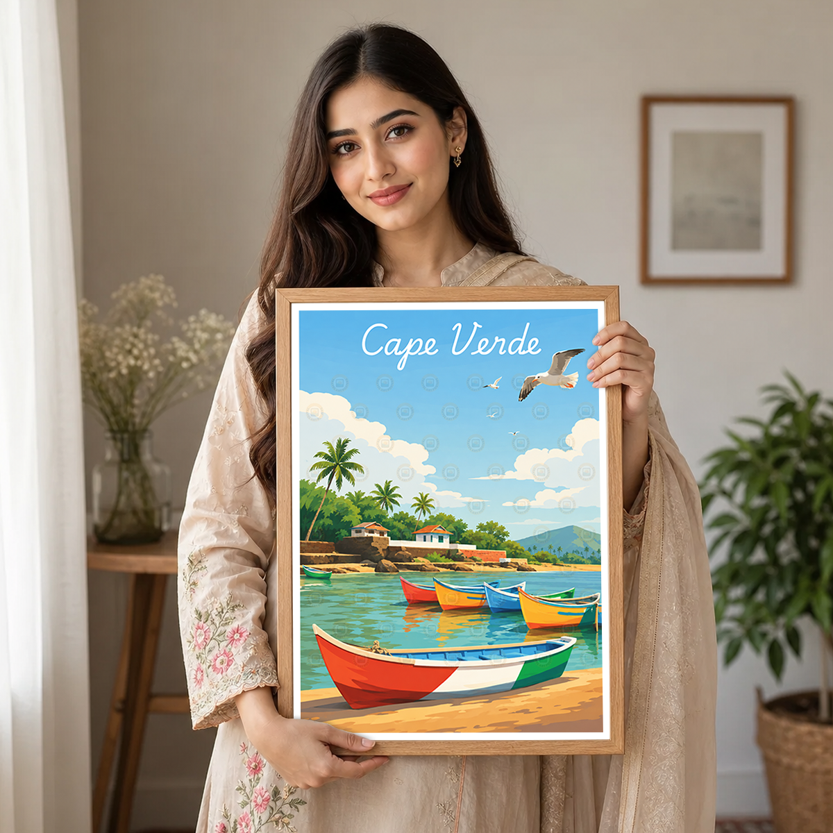 Cape Verde - Travel Art Print Wall Deco Poster