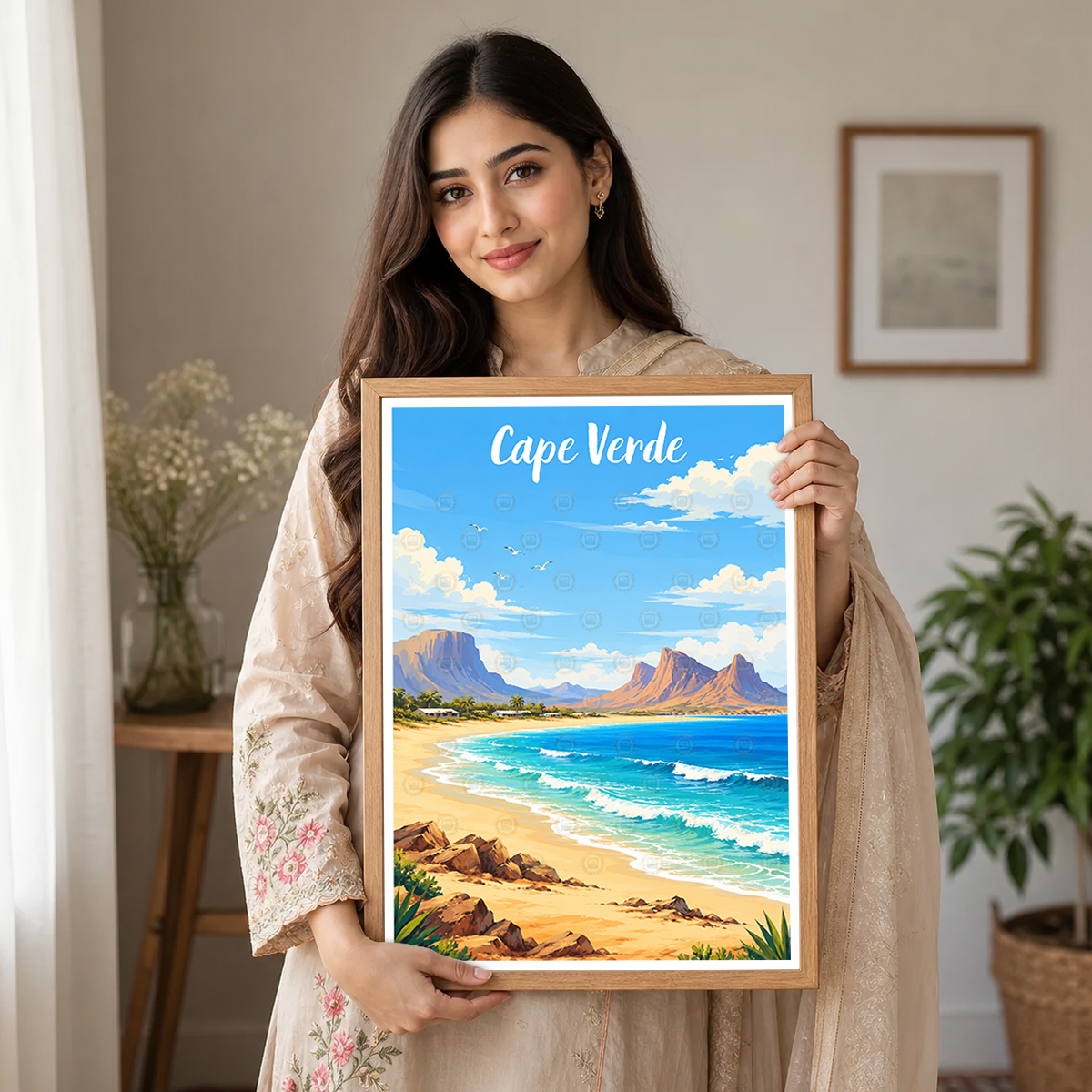 Cape Verde - Travel Art Print Wall Deco Poster