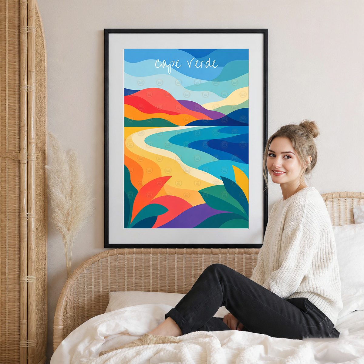 Cape Verde - Travel Art Print Wall Deco Poster