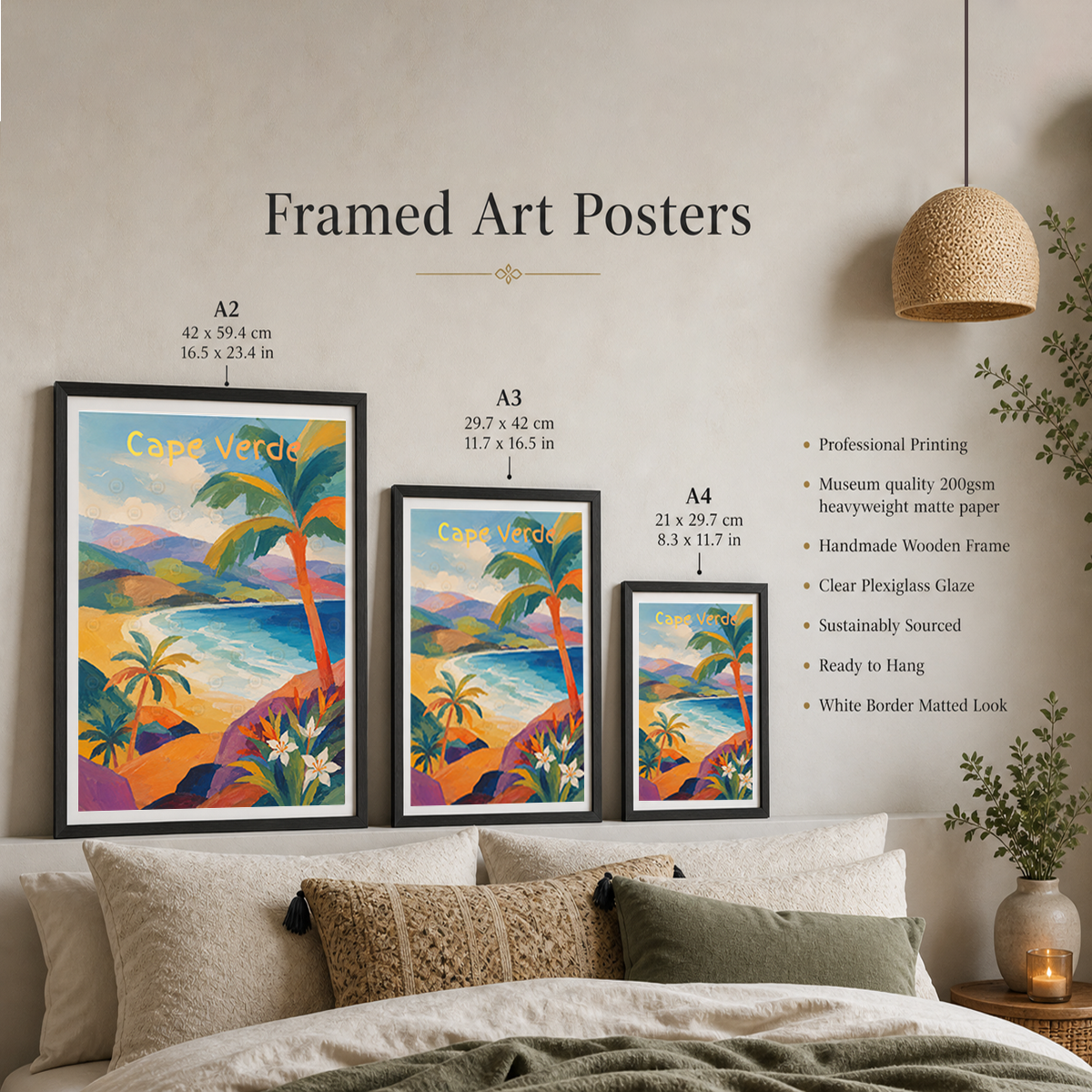 Cape Verde - Travel Art Print Wall Deco Poster